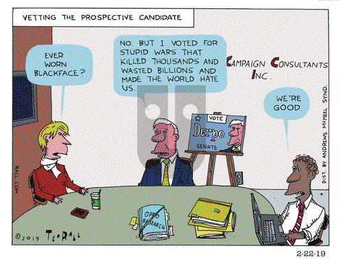 Ted Rall on Friday February 22, 2019 Comic Strip