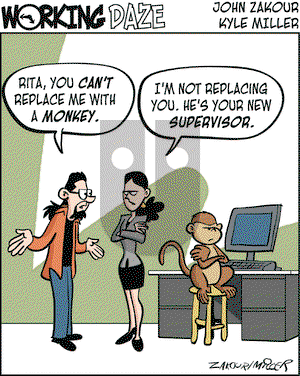 Working Daze on Wednesday April 30, 2008 Comic Strip
