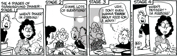 Luann on Thursday November 28, 1991 Comic Strip