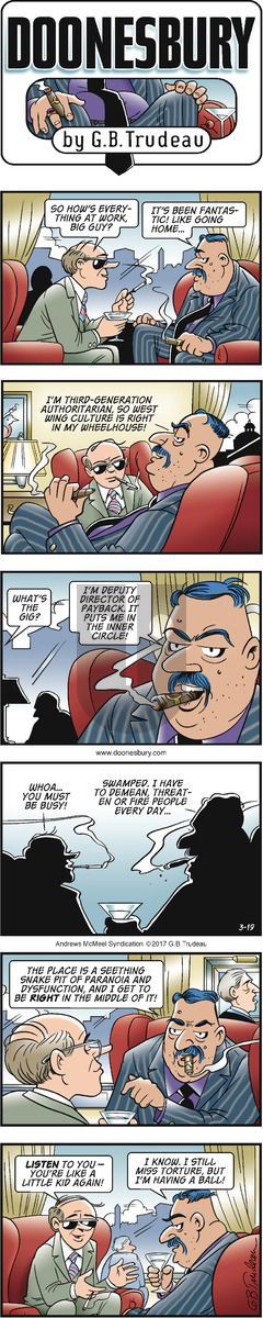 Doonesbury on Sunday March 19, 2017 Comic Strip