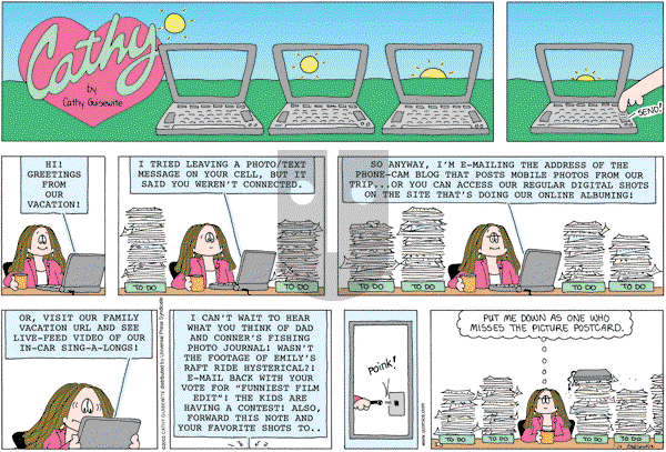 Cathy Classics - Sunday July 26, 2009 Comic Strip