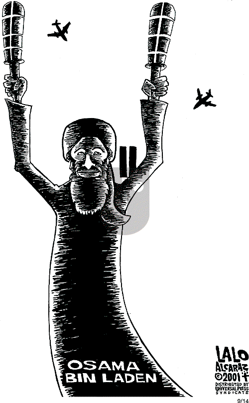 Lalo Alcaraz on Friday September 14, 2001 Comic Strip