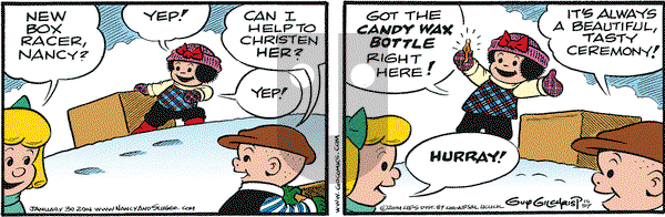 Nancy on Thursday January 30, 2014 Comic Strip