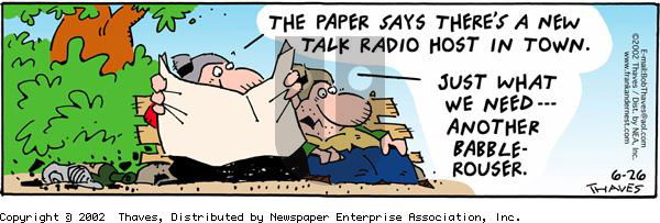 Frank and Ernest on Wednesday June 26, 2002 Comic Strip