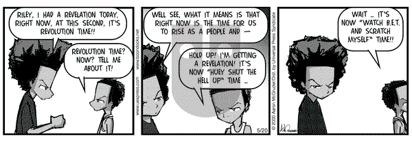 The Boondocks - Saturday May 20, 2000 Comic Strip