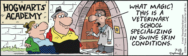 Frank and Ernest on Friday July 18, 2014 Comic Strip