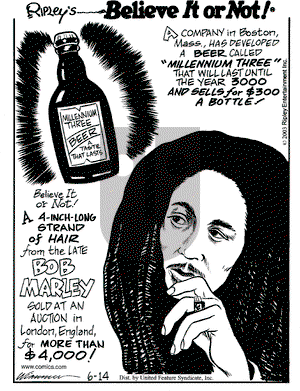 Ripley's Believe It or Not on Saturday June 14, 2003 Comic Strip