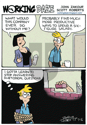 Working Daze on Thursday July 16, 2009 Comic Strip