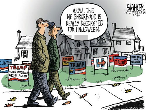 Jeff Stahler on Sunday October 30, 2016 Comic Strip