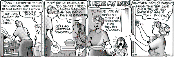 For Better or For Worse on Thursday August 31, 2000 Comic Strip