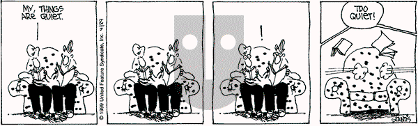 The Buckets on Saturday April 24, 1999 Comic Strip