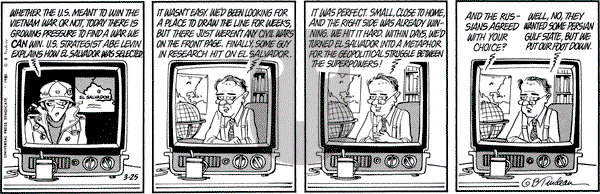 Doonesbury on Wednesday March 25, 1981 Comic Strip