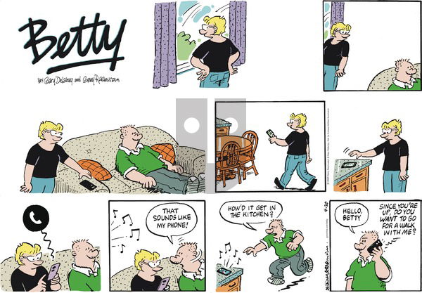 Betty on Sunday April 20, 2025 Comic Strip