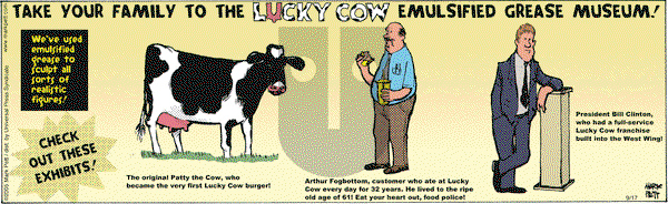Lucky Cow on Saturday September 17, 2005 Comic Strip