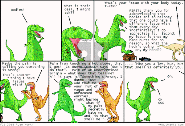 Dinosaur Comics on Tuesday February 18, 2025 Comic Strip