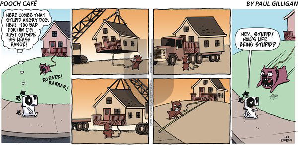 Pooch Cafe on Sunday January 29, 2012 Comic Strip