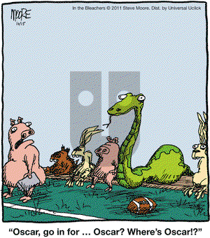 In the Bleachers on Saturday October 15, 2011 Comic Strip