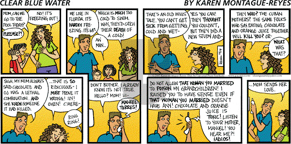 Clear Blue Water on Sunday October 14, 2007 Comic Strip
