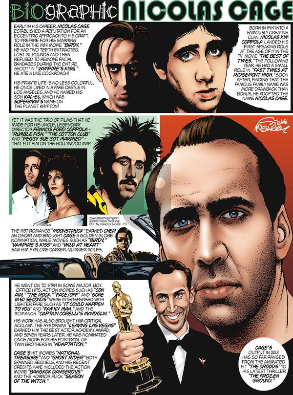 Biographic on Sunday September 1, 2013 Comic Strip