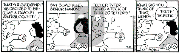Drabble on Tuesday July 8, 2003 Comic Strip