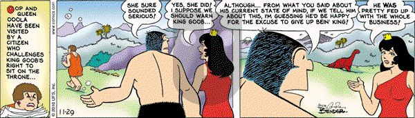 Alley Oop on Monday November 29, 2010 Comic Strip