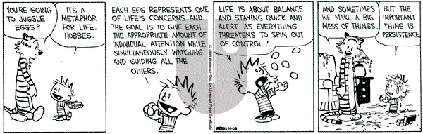 Calvin and Hobbes on Saturday October 28, 1995 Comic Strip