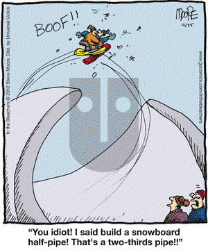 In the Bleachers on Tuesday December 25, 2012 Comic Strip