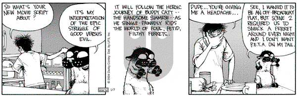 Get Fuzzy on Wednesday January 7, 2004 Comic Strip