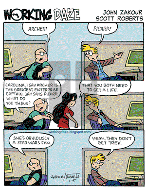 Working Daze on Monday January 5, 2009 Comic Strip