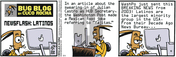 La Cucaracha on Thursday September 4, 2014 Comic Strip