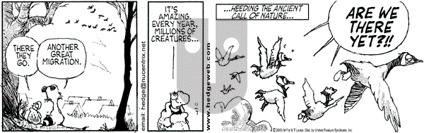 Over the Hedge on Friday November 7, 2003 Comic Strip