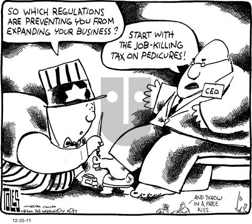 Tom Toles on Sunday December 25, 2011 Comic Strip
