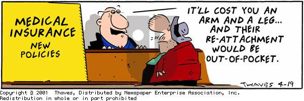 Frank and Ernest on Thursday April 19, 2001 Comic Strip