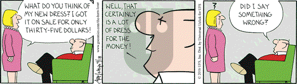 The Born Loser on Monday April 18, 2016 Comic Strip