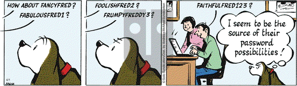 Fred Basset on Wednesday April 1, 2020 Comic Strip