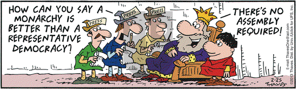 Frank and Ernest on Monday February 25, 2013 Comic Strip
