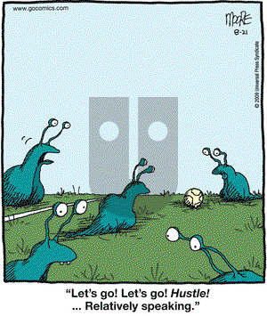 In the Bleachers on Friday August 21, 2009 Comic Strip