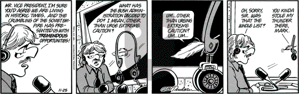 Doonesbury on Saturday November 25, 1989 Comic Strip