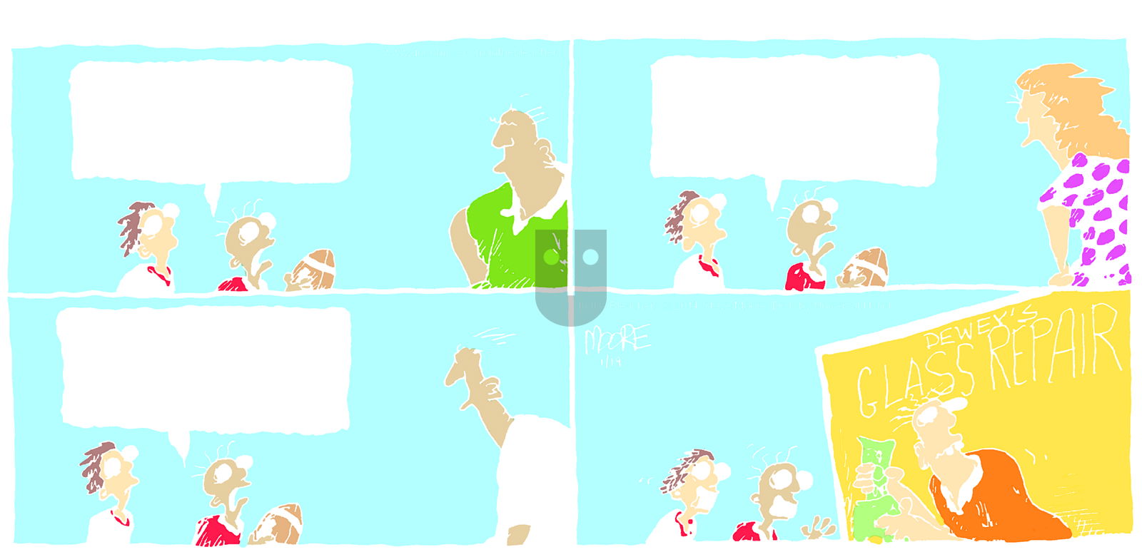 In the Bleachers on Sunday January 19, 2014 Comic Strip
