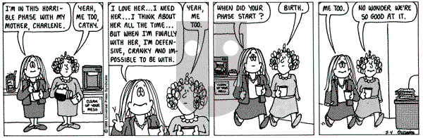 Cathy Classics on Wednesday May 4, 1988 Comic Strip