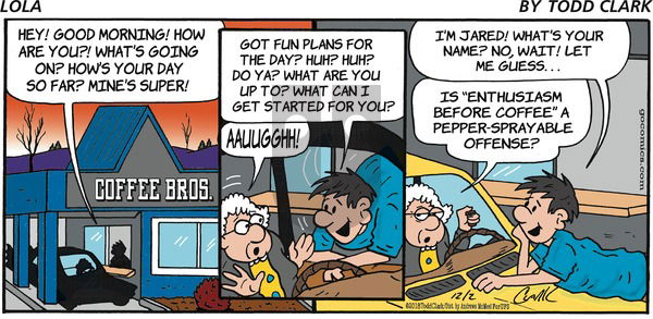 Lola on Sunday December 2, 2018 Comic Strip