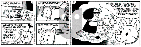 Nancy - Wednesday September 26, 2007 Comic Strip