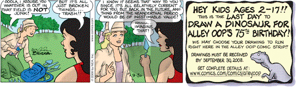 Alley Oop on Tuesday September 30, 2008 Comic Strip