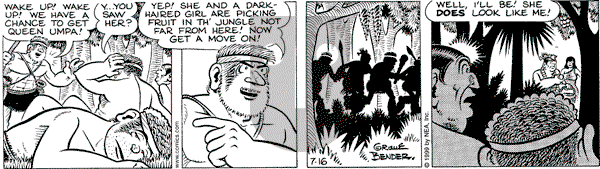 Alley Oop on Friday July 16, 1999 Comic Strip