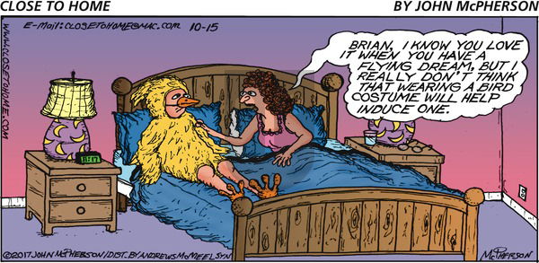 Close to Home on Sunday October 15, 2017 Comic Strip