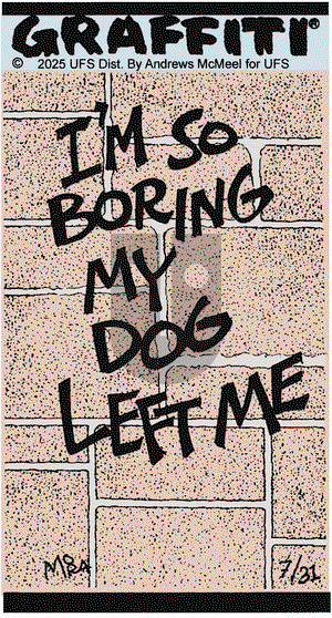 Graffiti on Thursday July 31, 2025 Comic Strip