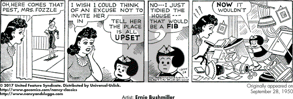 Nancy Classics on Thursday September 28, 2017 Comic Strip