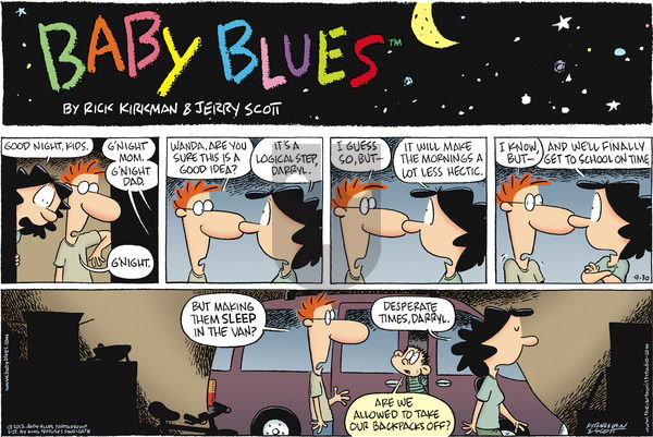 Baby Blues on Sunday September 30, 2012 Comic Strip