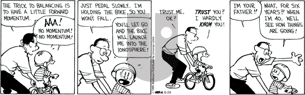 Calvin and Hobbes on Wednesday June 24, 2015 Comic Strip