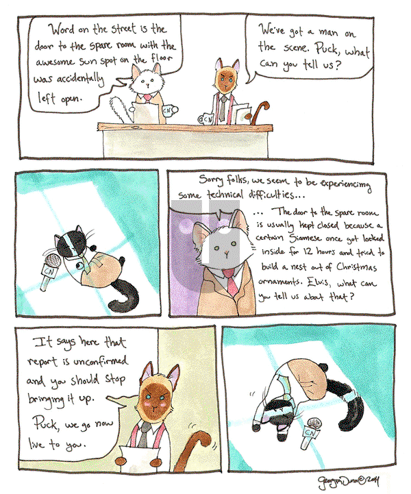Breaking Cat News on Monday October 27, 2014 Comic Strip